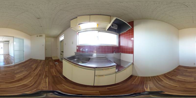 パノラマ画像キッチン