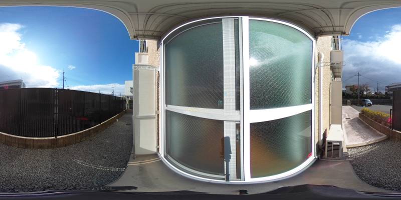 パノラマ画像バルコニー