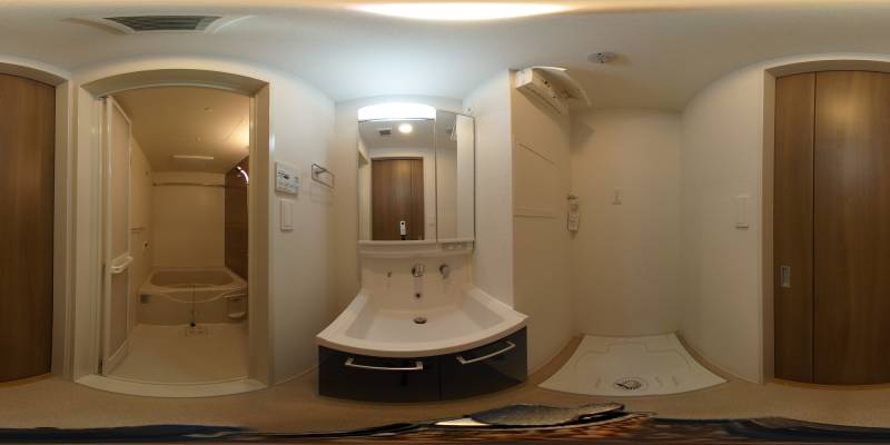 パノラマ画像洗面所