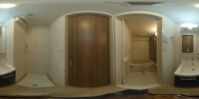 パノラマ画像洗面所