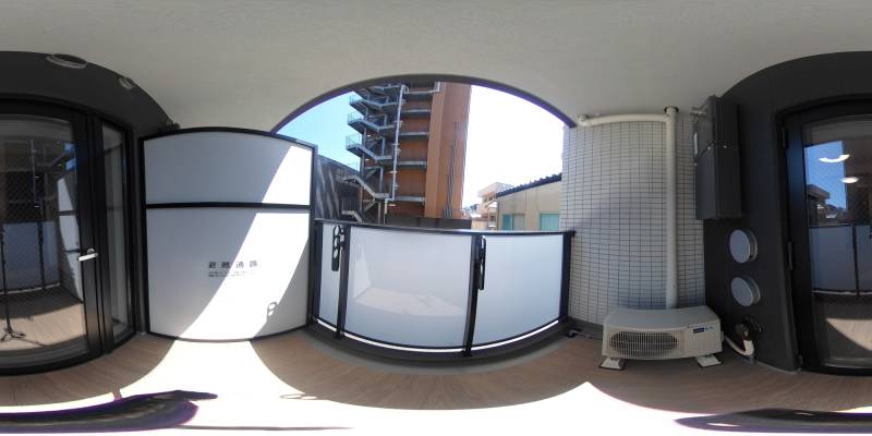 パノラマ画像バルコニー