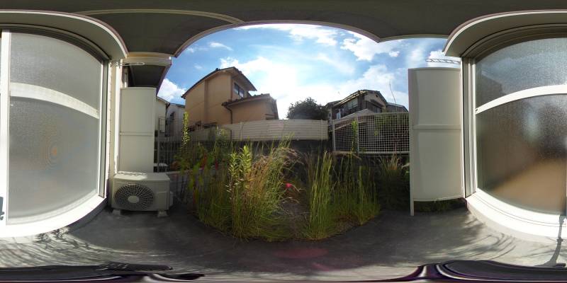 パノラマ画像バルコニー