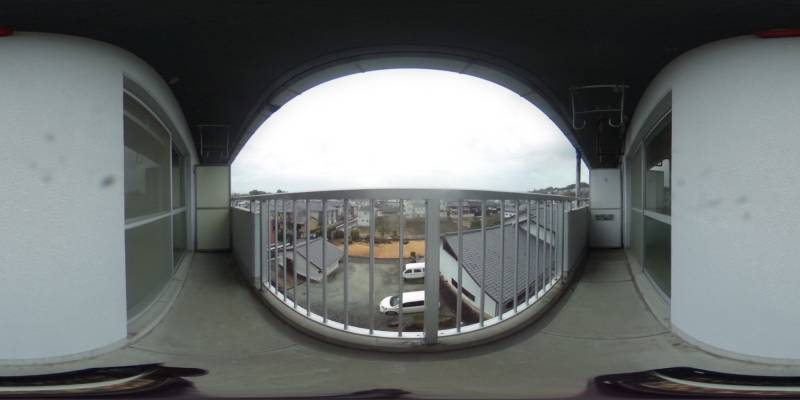 パノラマ画像バルコニー