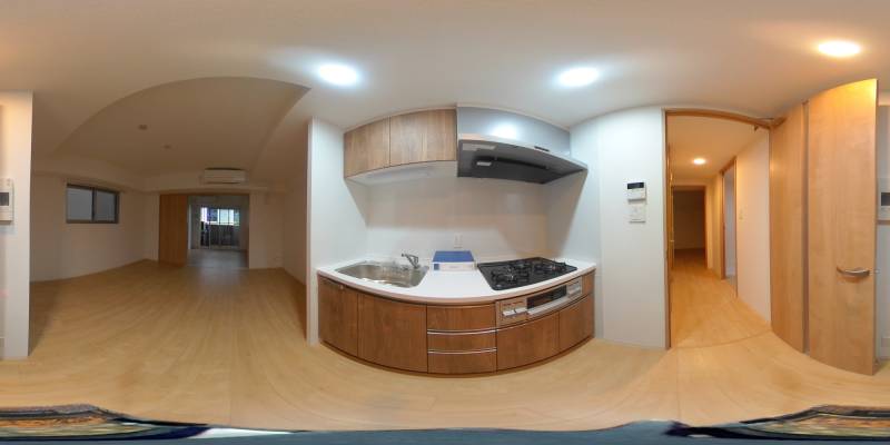パノラマ画像キッチン