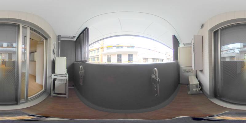 パノラマ画像バルコニー