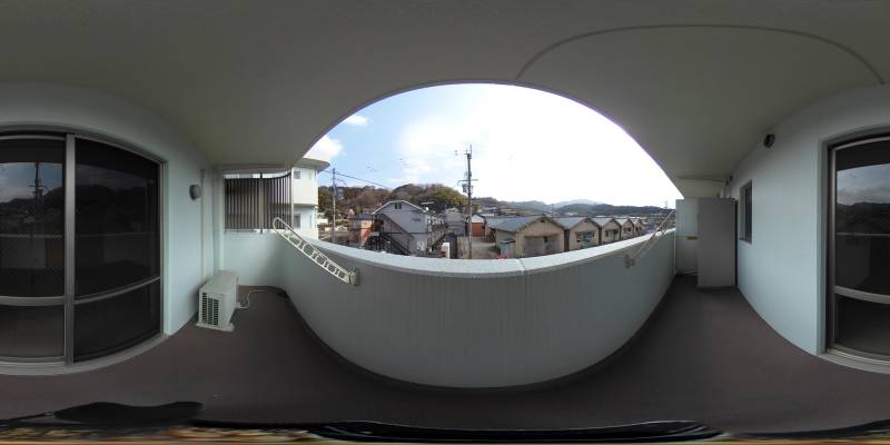 パノラマ画像バルコニー