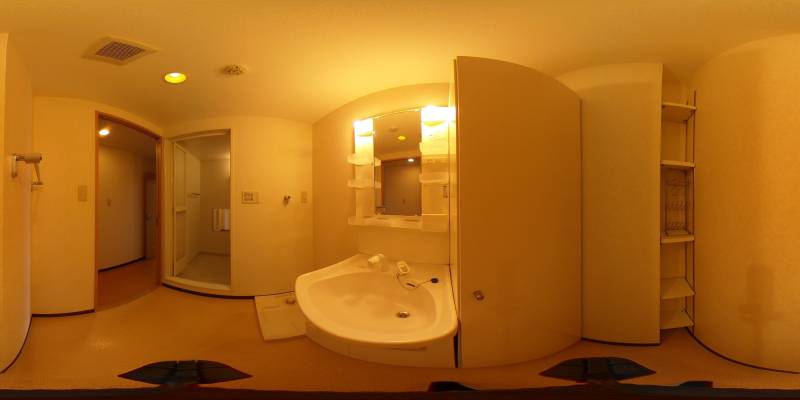 パノラマ画像洗面所