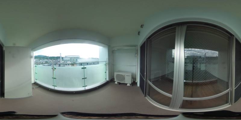 パノラマ画像バルコニー