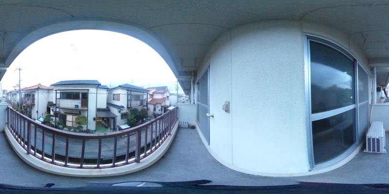 パノラマ画像バルコニー