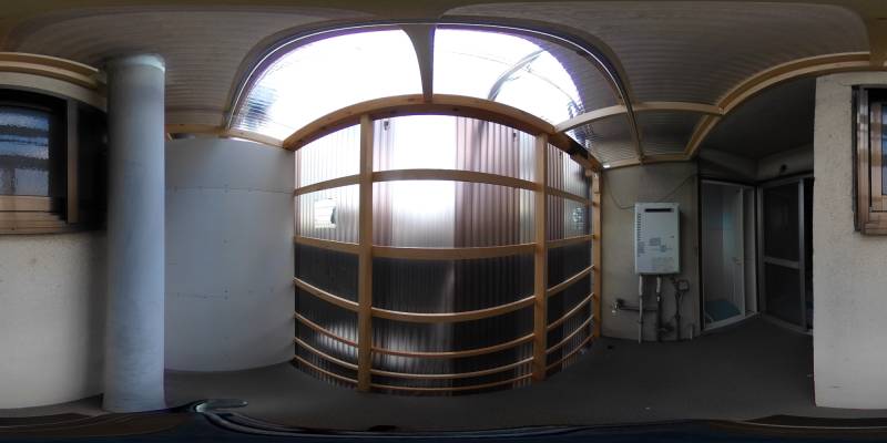 パノラマ画像バルコニー