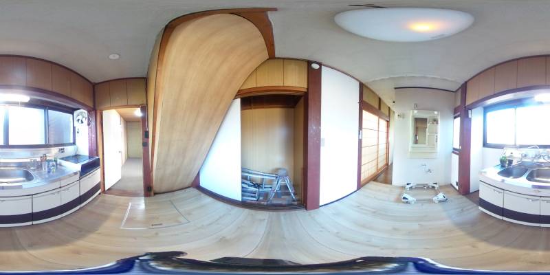 パノラマ画像キッチン