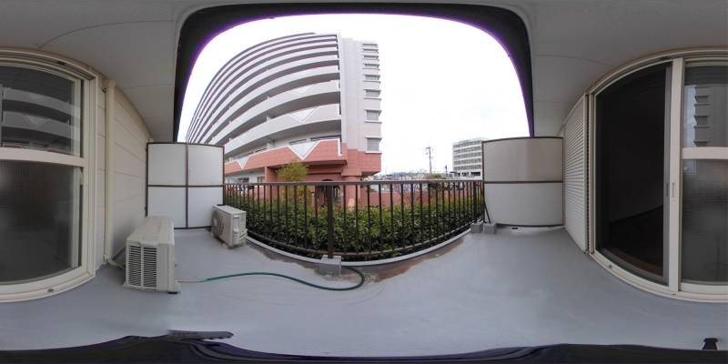 パノラマ画像バルコニー