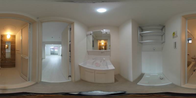 パノラマ画像洗面所