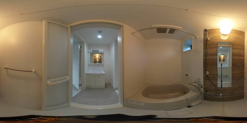 パノラマ画像バスルーム