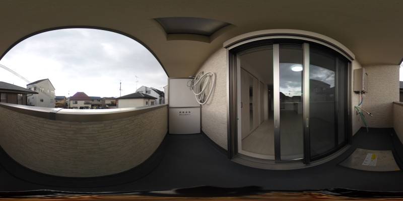 パノラマ画像バルコニー