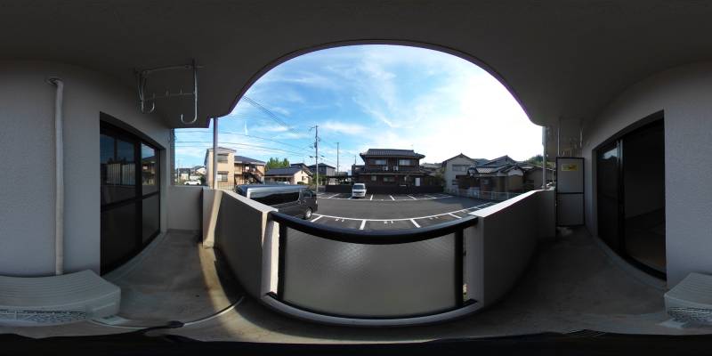 パノラマ画像バルコニー