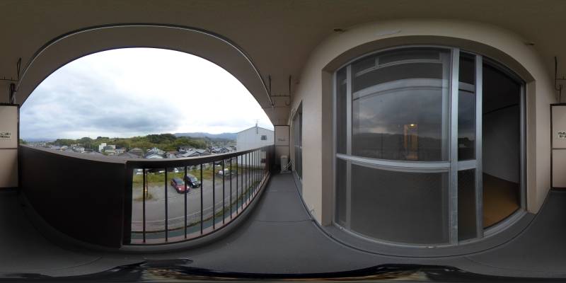 パノラマ画像バルコニー