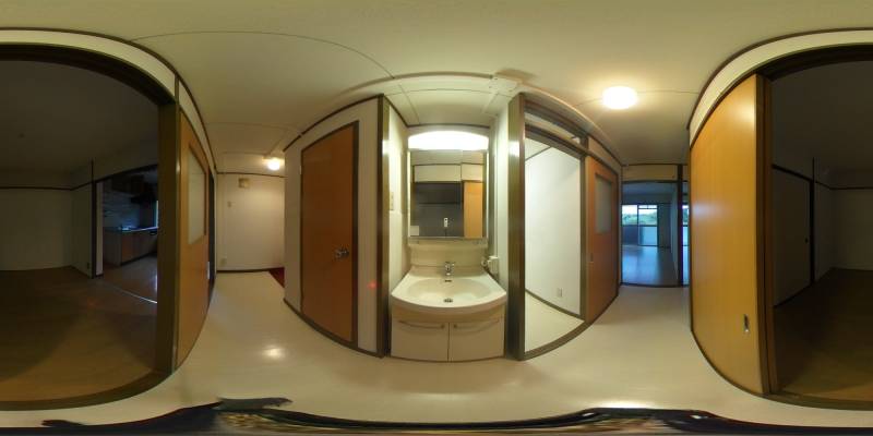 パノラマ画像洗面所