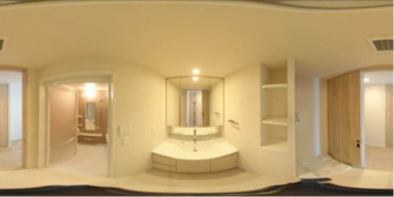 パノラマ画像洗面所