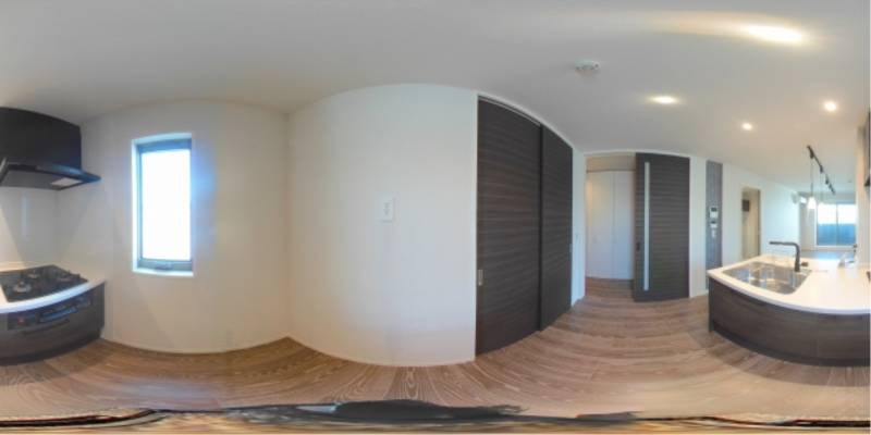 パノラマ画像キッチン