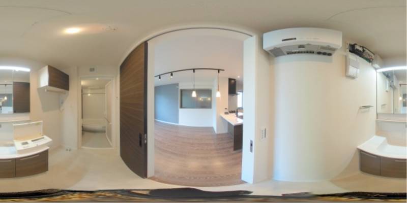 パノラマ画像洗面所