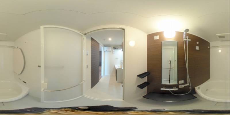 パノラマ画像バスルーム