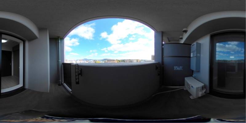 パノラマ画像バルコニー