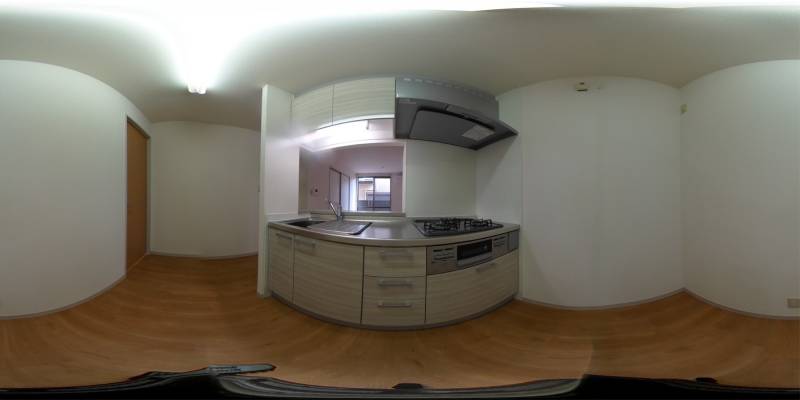 パノラマ画像キッチン