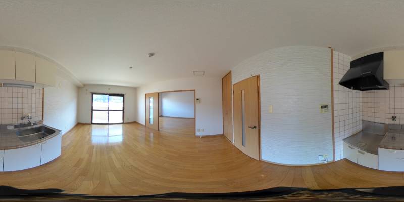 パノラマ画像キッチン