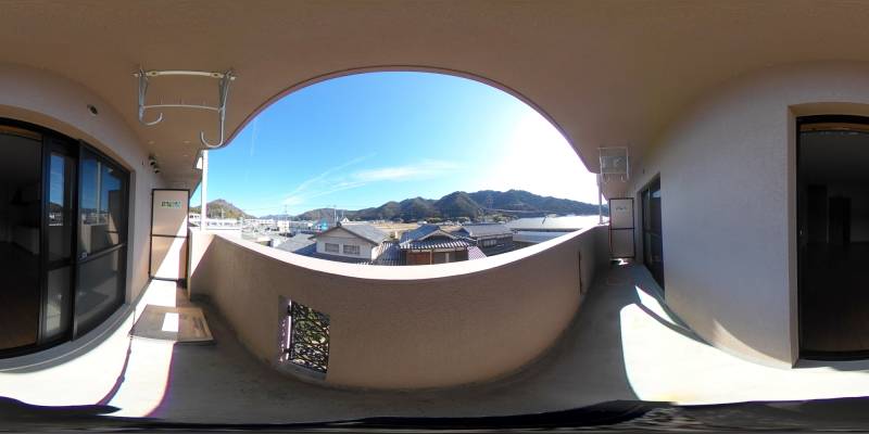 パノラマ画像バルコニー