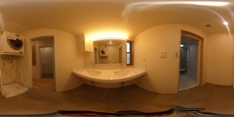 パノラマ画像洗面所