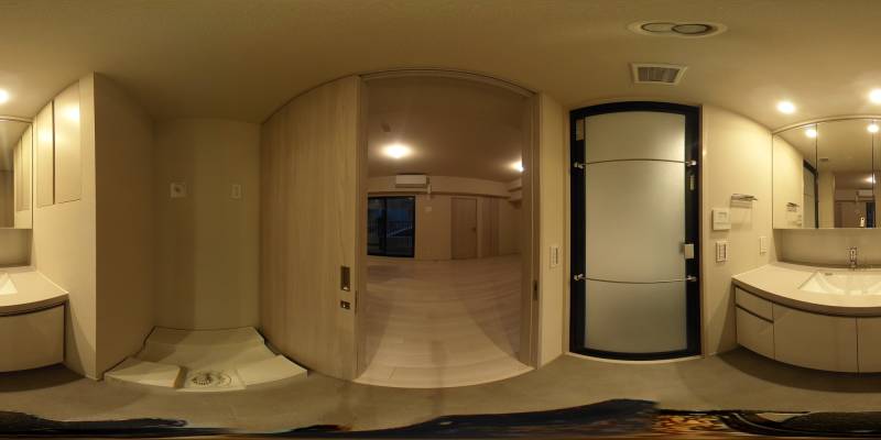 パノラマ画像洗面所