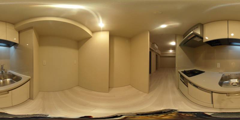 パノラマ画像キッチン