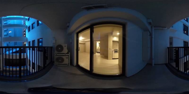 パノラマ画像バルコニー