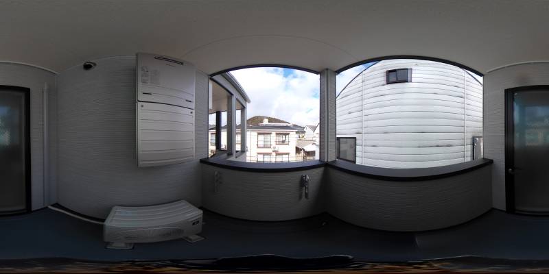 パノラマ画像バルコニー