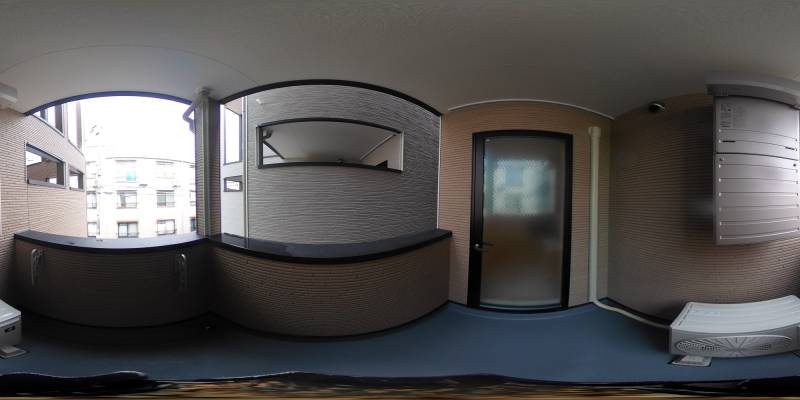 パノラマ画像バルコニー