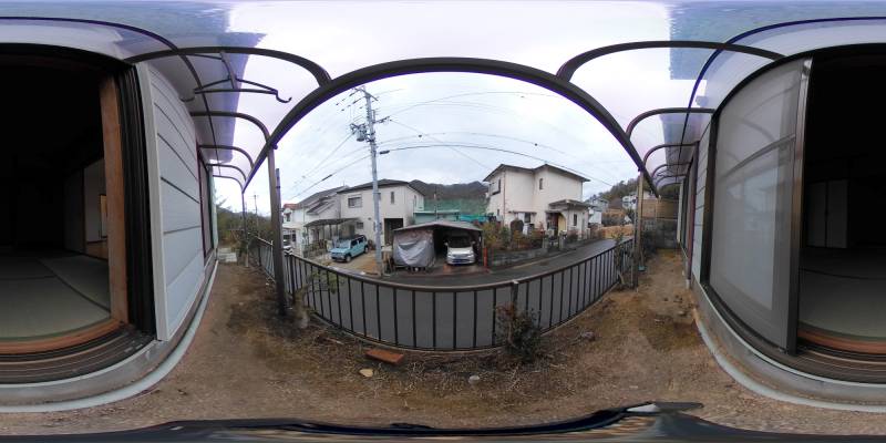 パノラマ画像庭