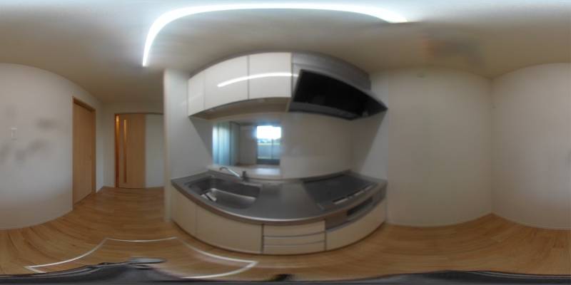 パノラマ画像キッチン