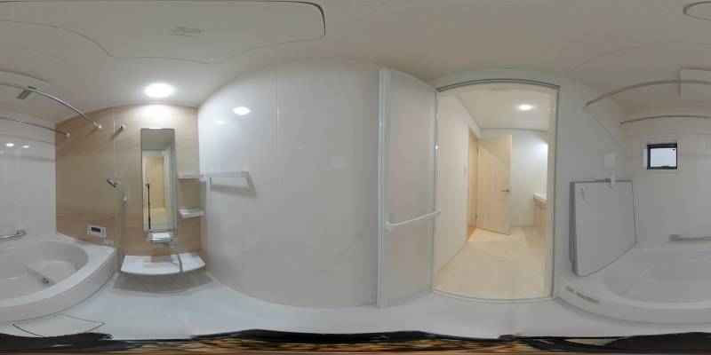 パノラマ画像バスルーム