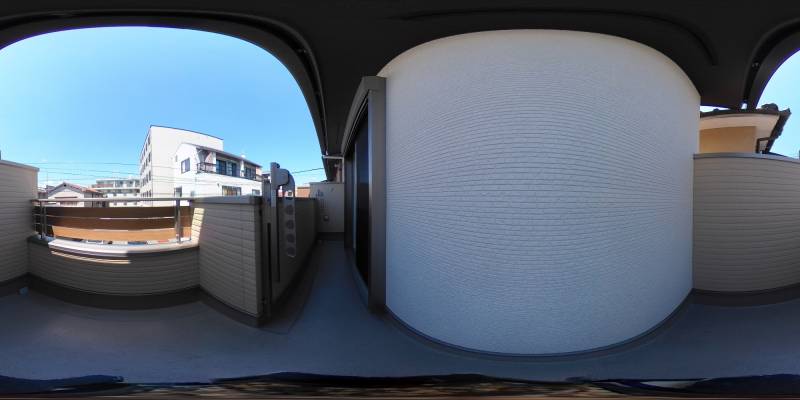 パノラマ画像バルコニー