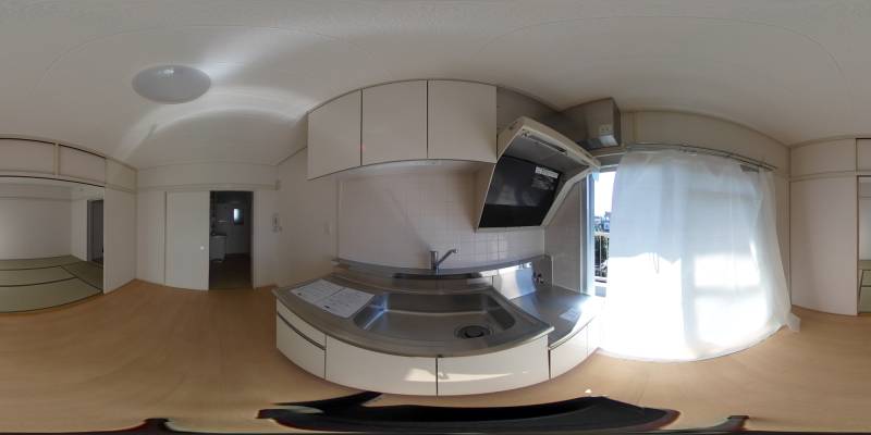 パノラマ画像キッチン