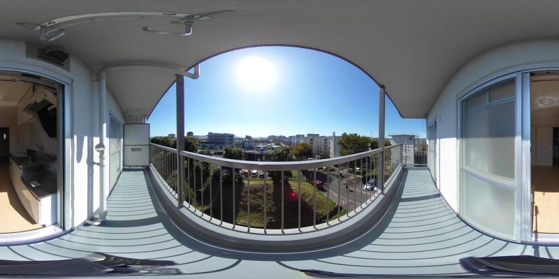 パノラマ画像バルコニー