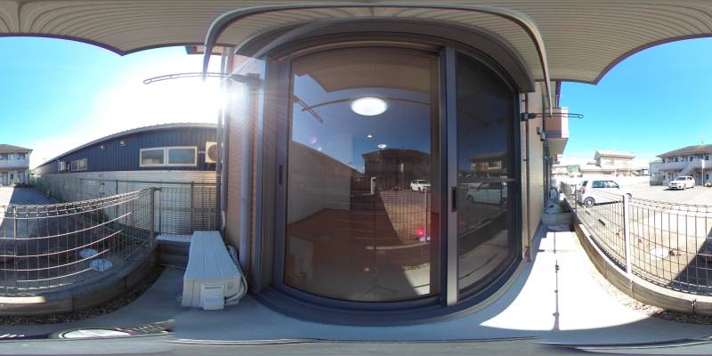 パノラマ画像バルコニー