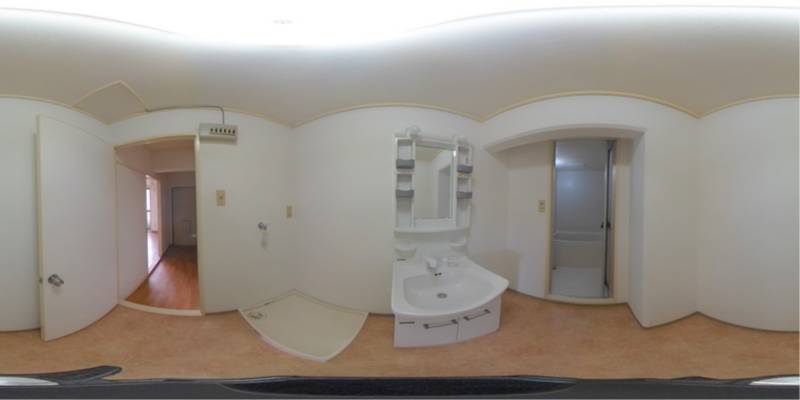 パノラマ画像洗面所