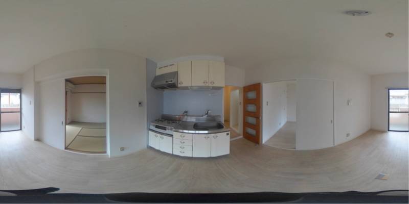 パノラマ画像キッチン