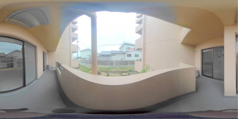 パノラマ画像バルコニー