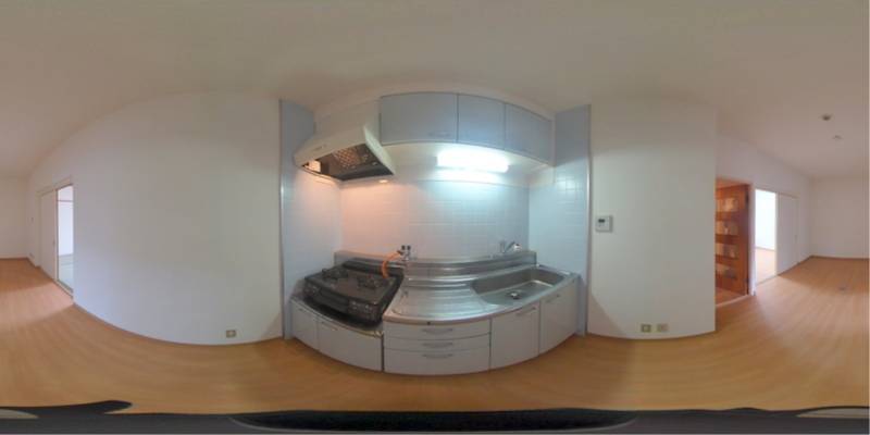 パノラマ画像キッチン