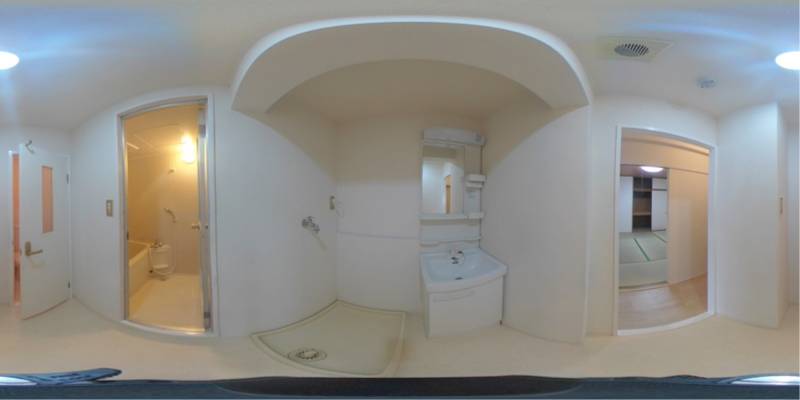 パノラマ画像洗面所