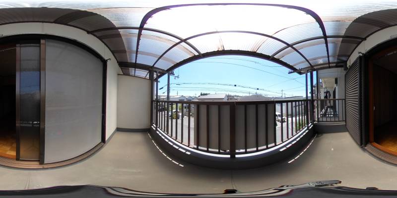 パノラマ画像バルコニー