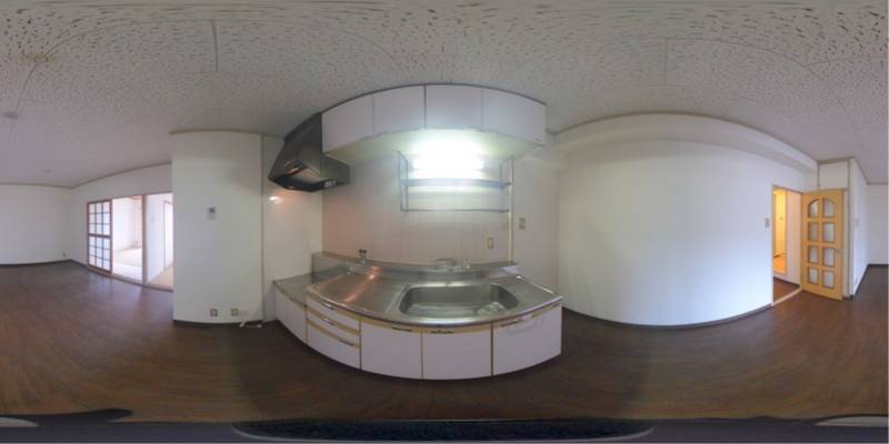 パノラマ画像キッチン